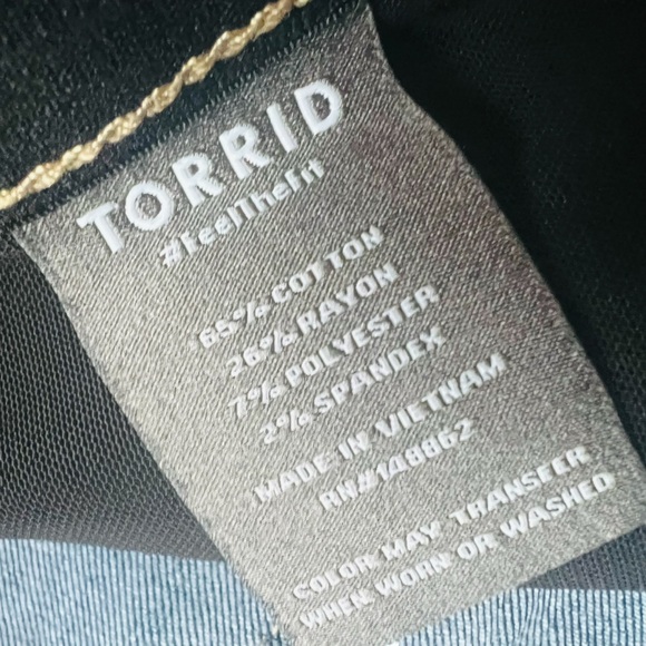 Torrid Bombshell Skinny Premium Stretch Dark Blue Denim Jeans - Picture 4 of 5